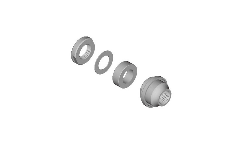 Koonus, seib ja mutter Shimano FH-M629 left hand 