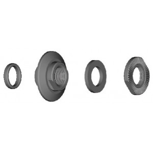 Koonus, seib ja mutter Shimano HB-M435/495 left hand