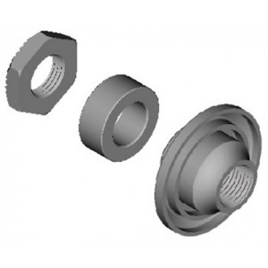 Koonus, seib ja mutter Shimano WH-R501-R left hand