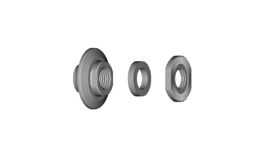 Koonus, seib ja mutter Shimano HB-4500 