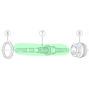 Tagarummu telg Shimano SG-3C40