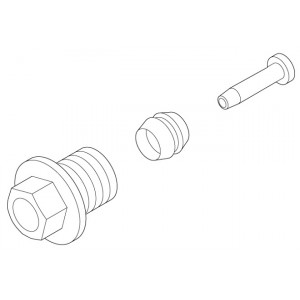 Ketaspiduri voolik kinnitusvahendid Shimano SM-BH90 flange bolt, olive and connector insert for ST-R9120/R9170