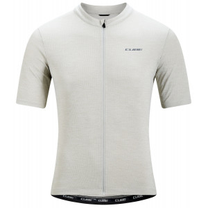 Cycling jersey Cube Gravel WS Full Zip Cargo S/S blue