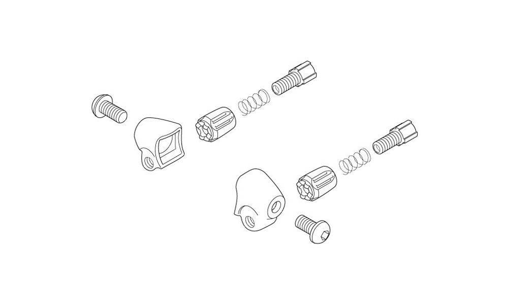 Piduri trossi reguleerija Shimano SM-CS50 stopper for steel frames (paar) 