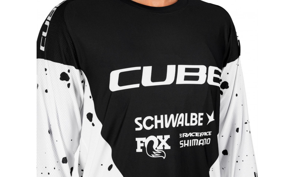 Rattasärk Cube X Factory Racing MTB L/S black'n'white - 6