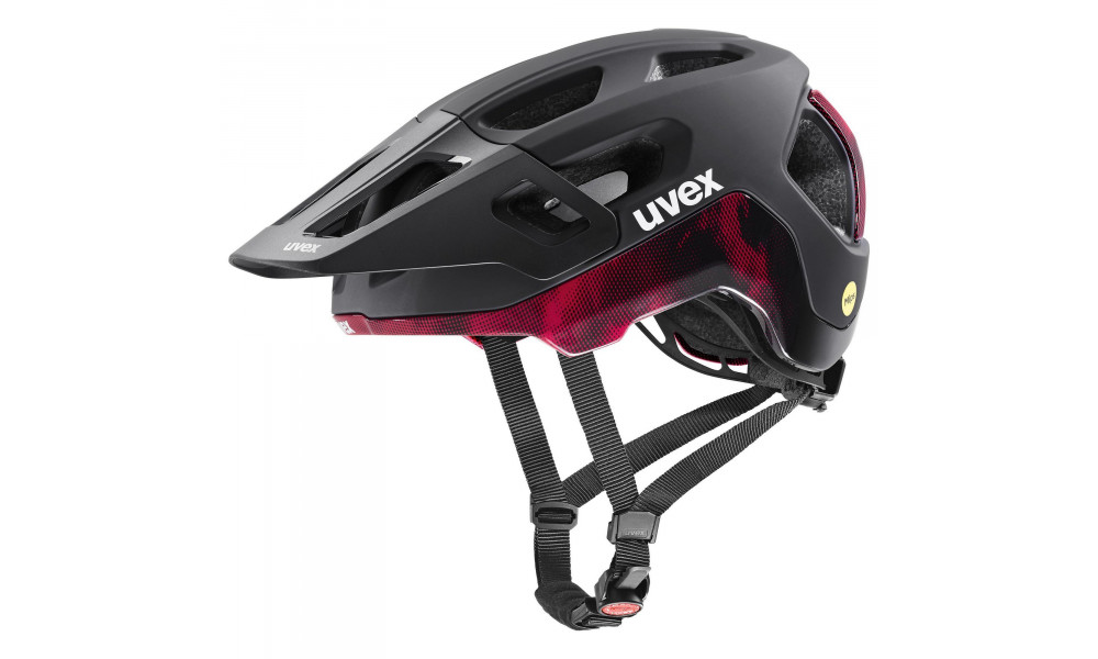 Kiivri Uvex react MIPS black-ruby red matt - 2