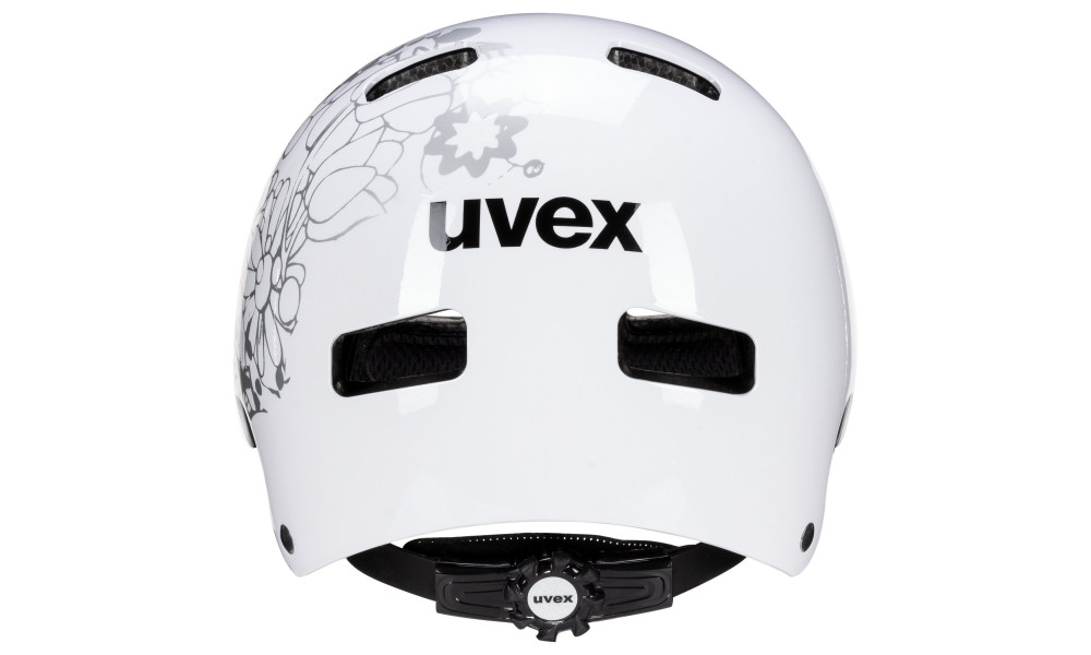 Kiivri Uvex Kid 3 white flower black - 2