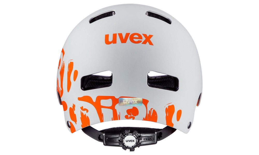 Kiivri Uvex Kid 3 dirtbike light gray-orange - 2