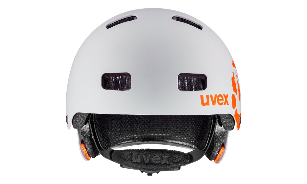 Kiivri Uvex Kid 3 dirtbike light gray-orange - 3