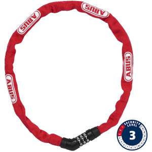 Lukk Abus Steel-O-Chain 4804C/75 red