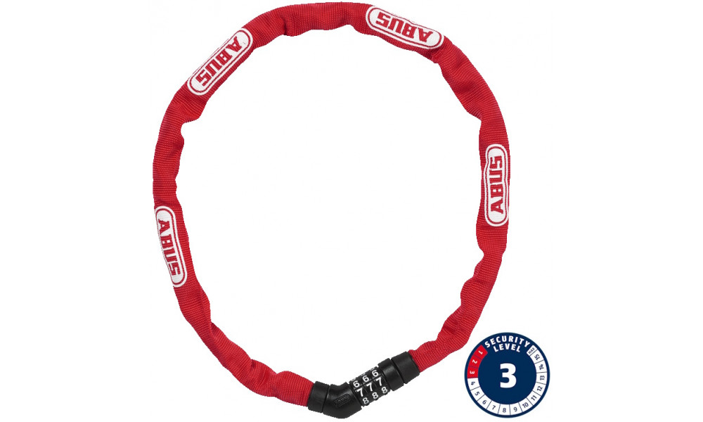 Lukk Abus Steel-O-Chain 4804C/75 red 