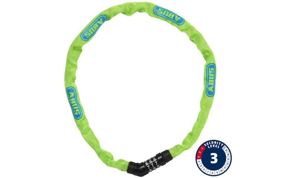 Lukk Abus Steel-O-Chain 4804C/75 lime 