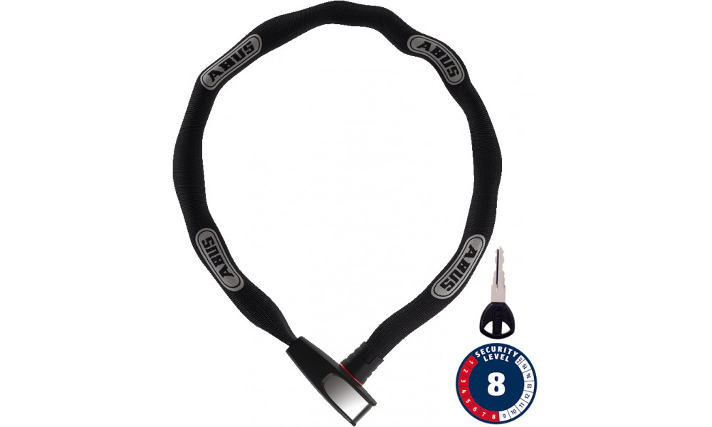 Lukk Abus Steel-O-Chain 8807K/85 black 