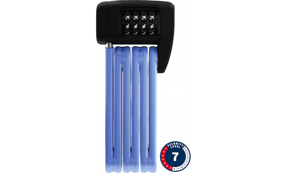 Lukk Abus Bordo Combo Lite Mini 6055C/60 blue SYMBOLS 