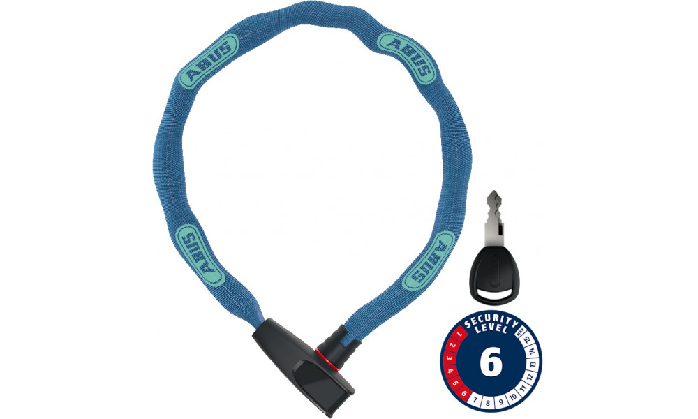 Lukk Abus 6806K/85 NEON blue (square chain) 