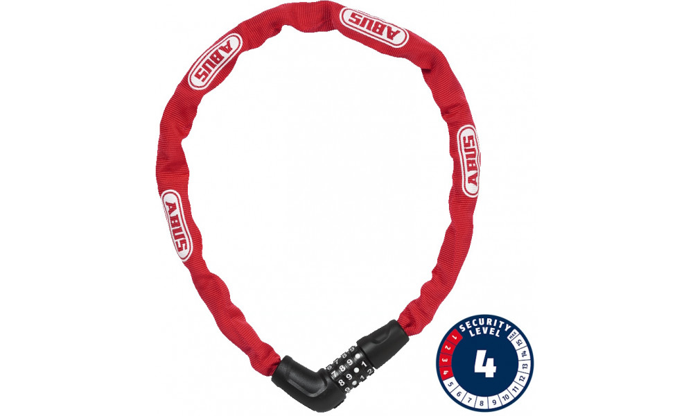 Lukk Abus Steel-O-Chain 5805C/75 red 
