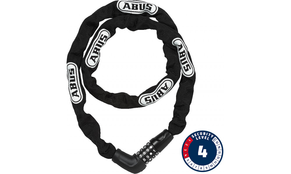 Lukk Abus Steel-O-Chain 5805C/110 black 