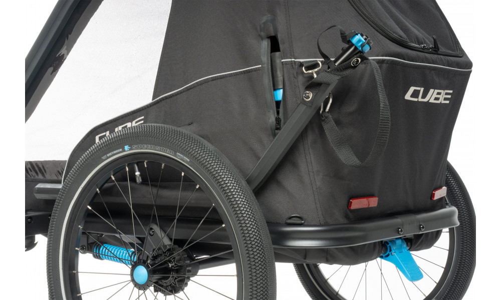Lastekäru Cube Double CMPT black - 5