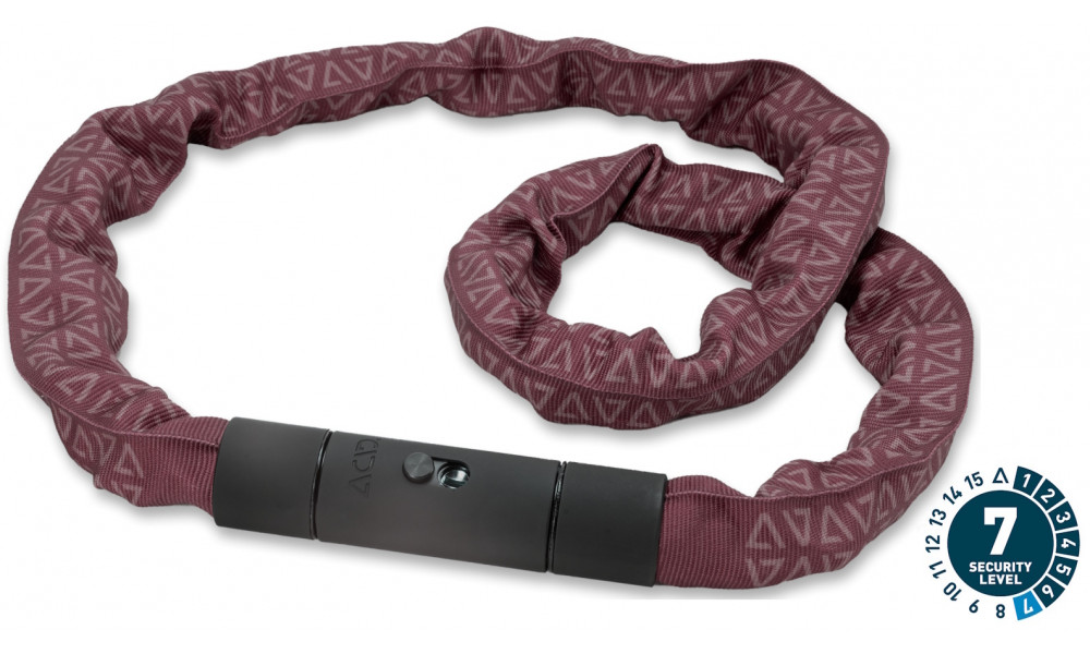Lukk ACID chain Corvid K120 6x1200mm red - 1