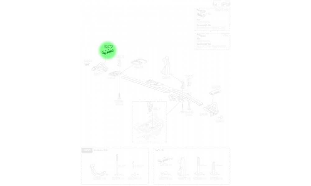 Adapter Thule for ProRide 598 - 2