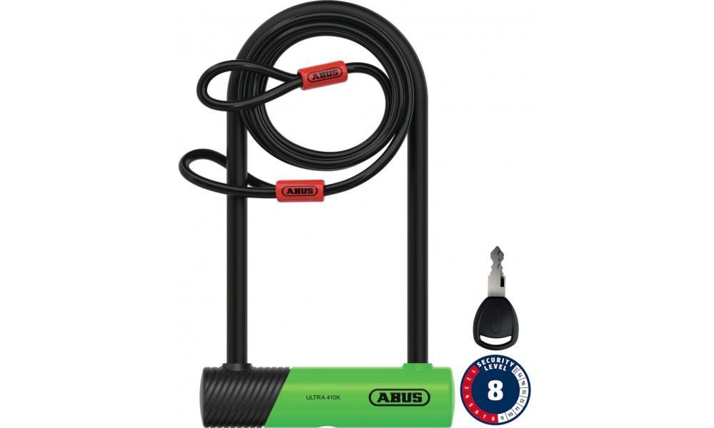 Lukk Abus Ultra 410K/170HB230 green SH + Cobra 10/120 