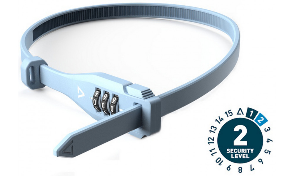 Lukk ACID cable combination Ratch 3.5x600mm pigeonblue 