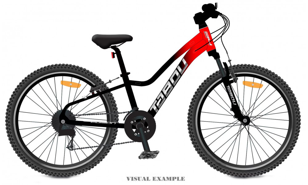 Jalgratas Tabou Poison 24 red-black 