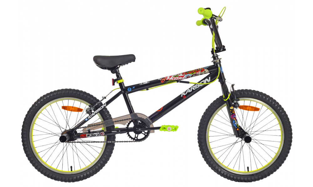 Jalgratas Karbon BMX 20 black-lime - 1
