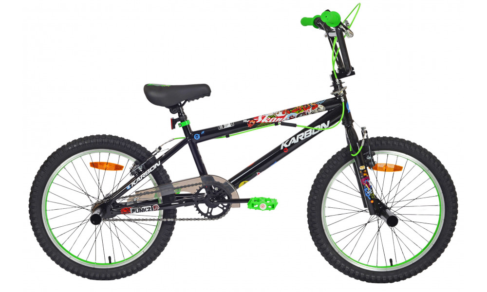 Jalgratas Karbon BMX 20 black-green - 1