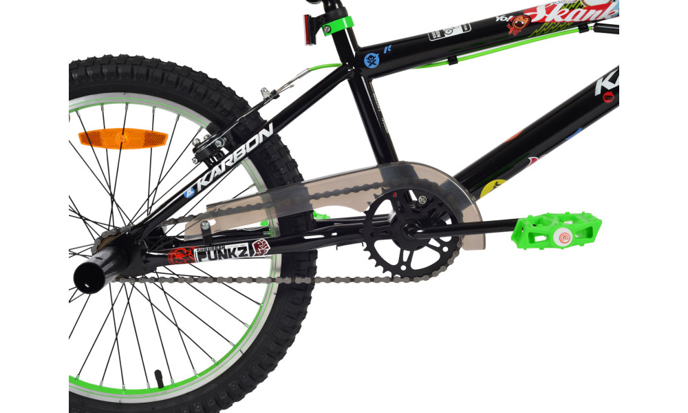 Jalgratas Karbon BMX 20 black-green - 2