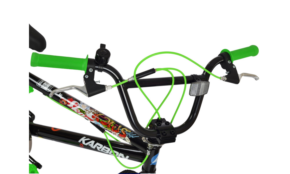 Jalgratas Karbon BMX 20 black-green - 3