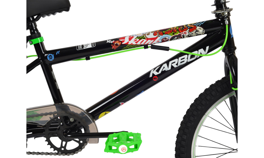 Jalgratas Karbon BMX 20 black-green - 4