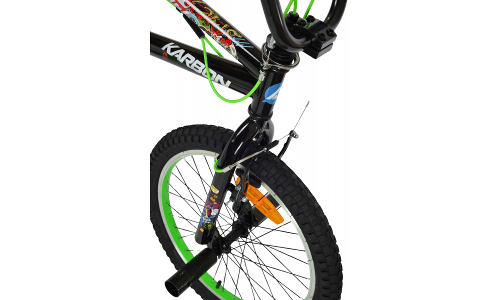 Jalgratas Karbon BMX 20 black-green - 5