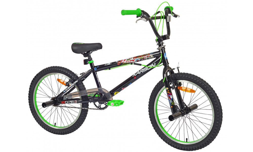 Jalgratas Karbon BMX 20 black-green - 9