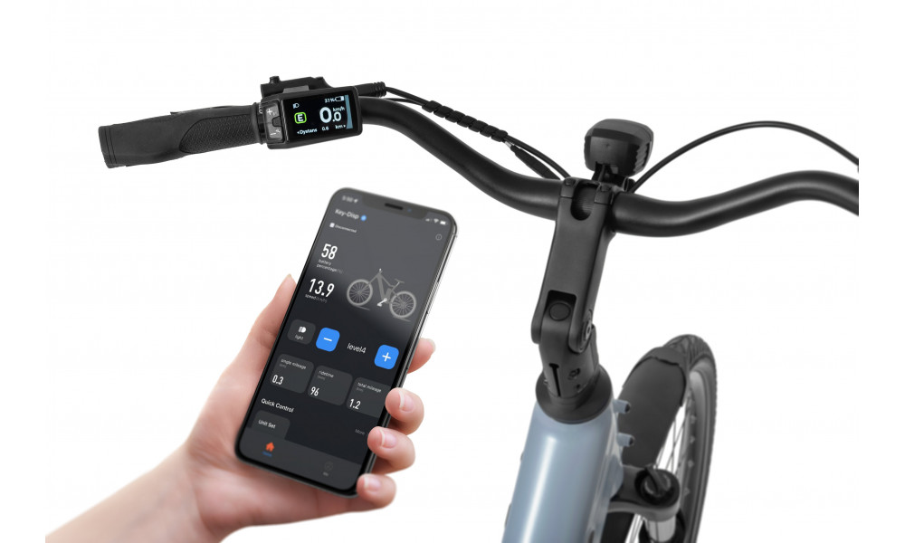 Elektrijalgratas Ecobike LX100 Automatic Pearl 630Wh - 5