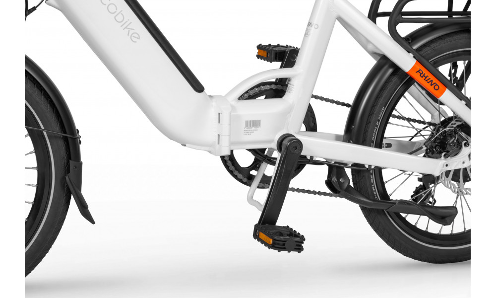 Elektrijalgratas Ecobike Rhino Arctic White 630Wh - 2