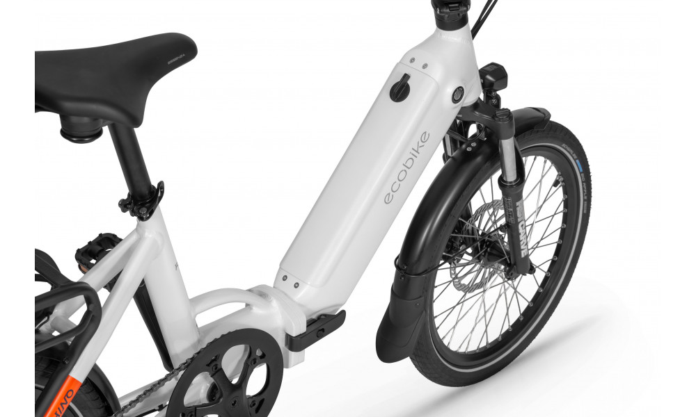 Elektrijalgratas Ecobike Rhino Arctic White 630Wh - 4