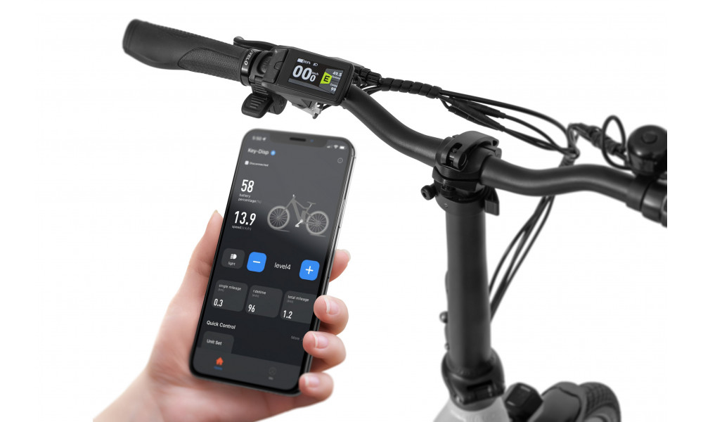 Elektrijalgratas Ecobike Rhino Arctic White 630Wh - 5