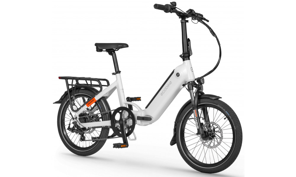 Elektrijalgratas Ecobike Rhino Arctic White 630Wh - 6