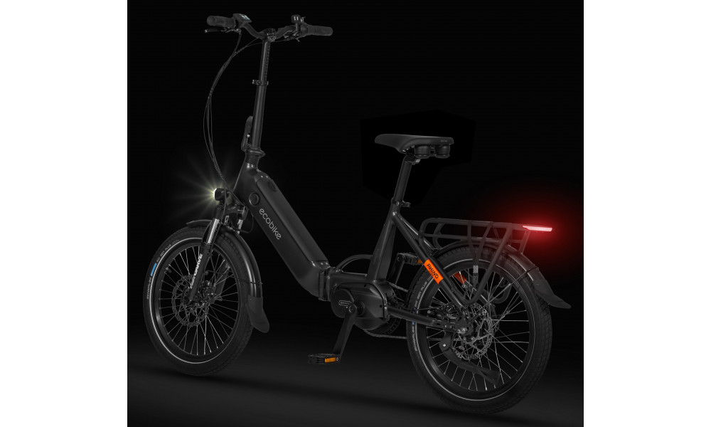 Elektrijalgratas Ecobike Rhino Cruise Black 630Wh - 6