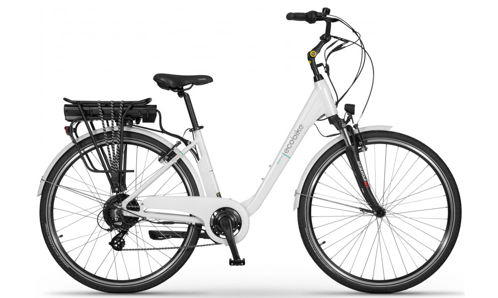 Elektrijalgratas Ecobike Traffic White 468Wh - 1