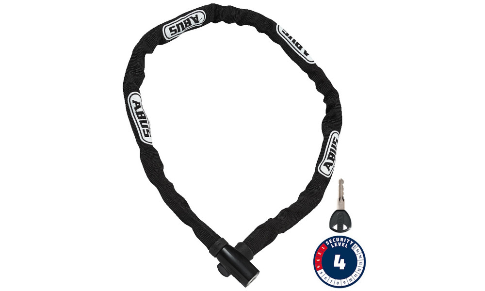 Lukk Abus Steel-O-Chain 4804K/110 BK 