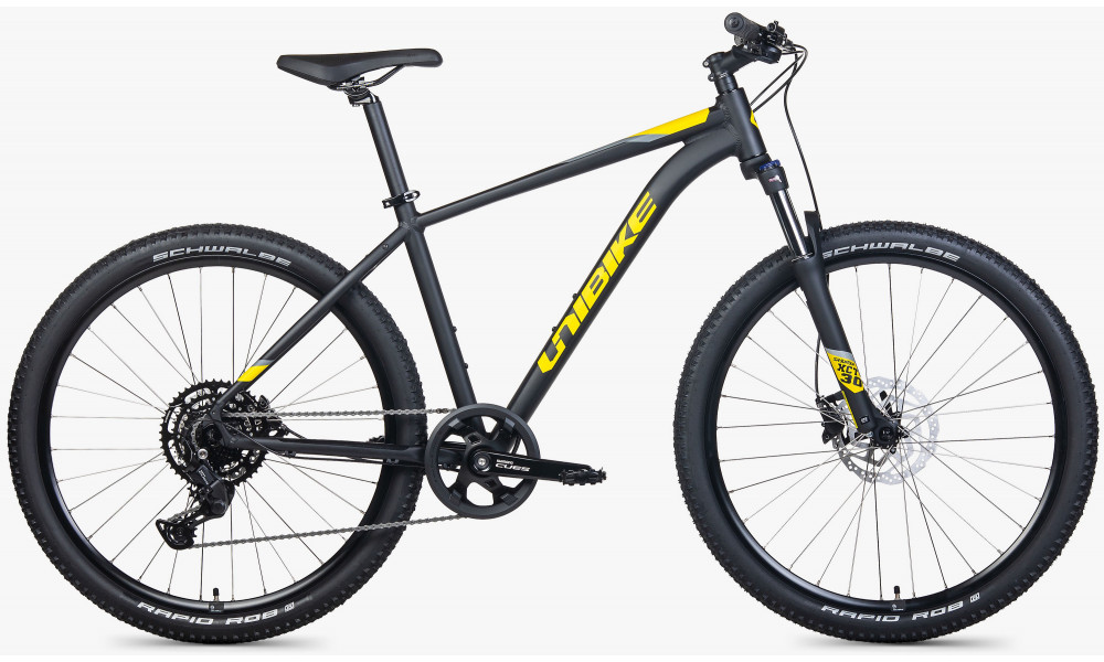 Jalgratas Unibike Shadow 27.5 2026 black-yellow - 1