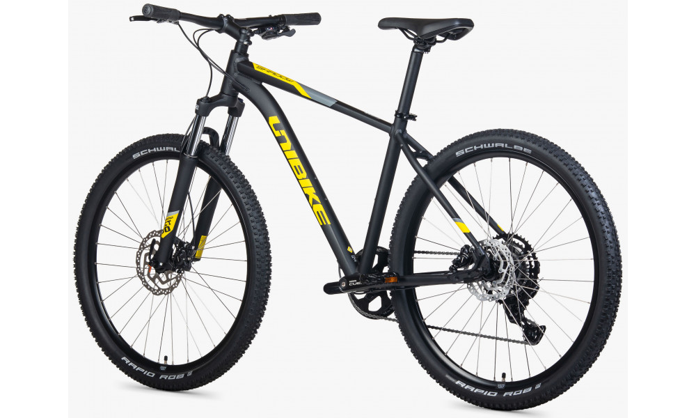 Jalgratas Unibike Shadow 27.5 2026 black-yellow - 4