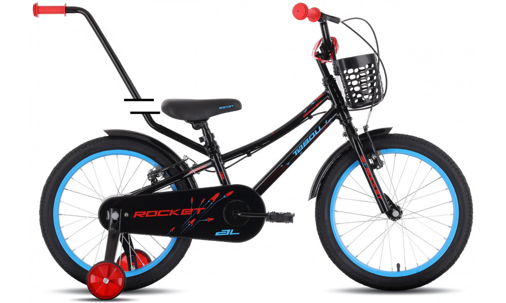 Jalgratas Tabou Rocket AL 18 black-red - 1