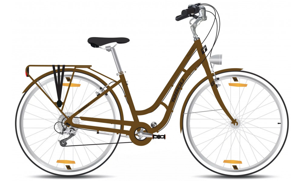 Jalgratas Tabou Retro brown-black 