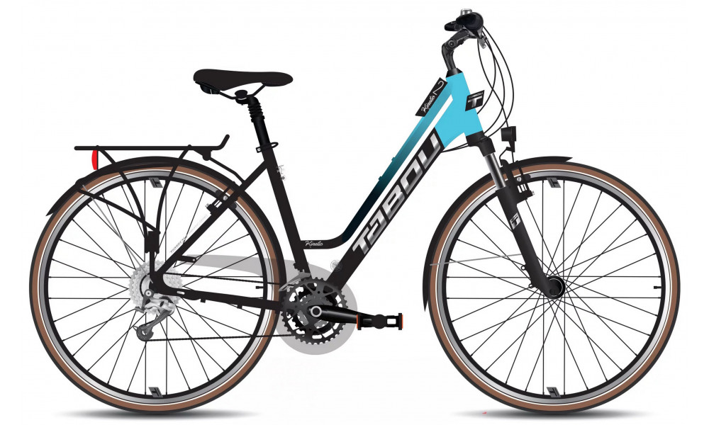 Jalgratas Tabou Kinetic 2 JR W black-turq 