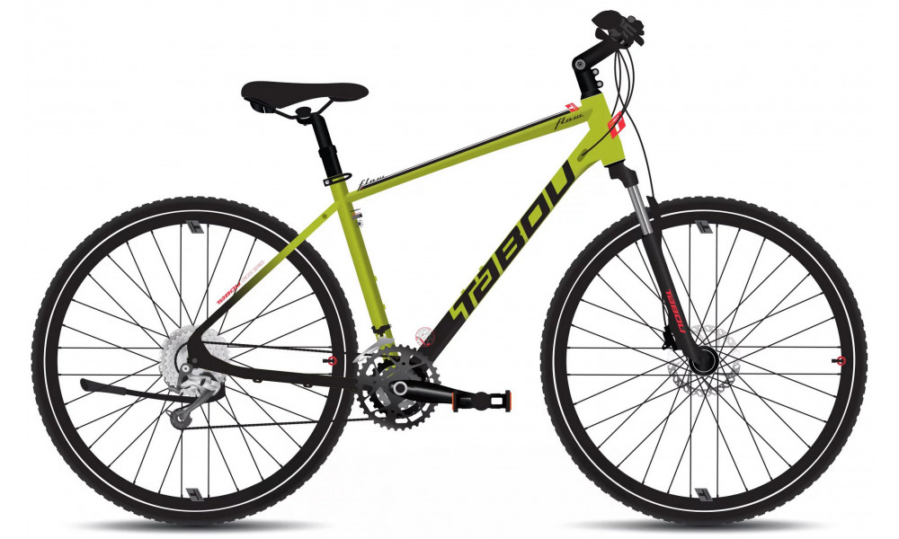 Jalgratas Tabou Flow 4 21 black-lime 