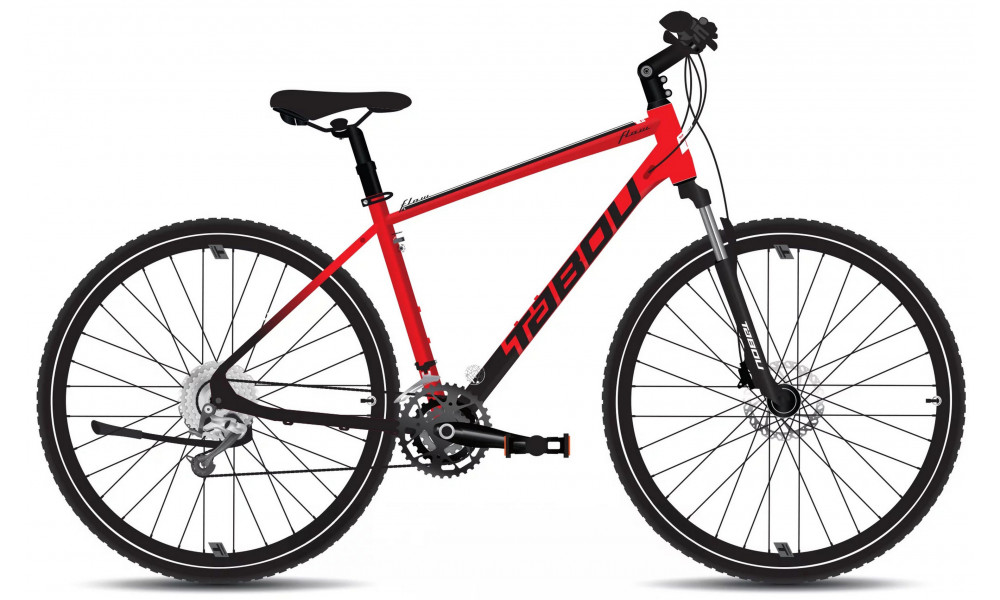 Jalgratas Tabou Flow 3 21 black-red 