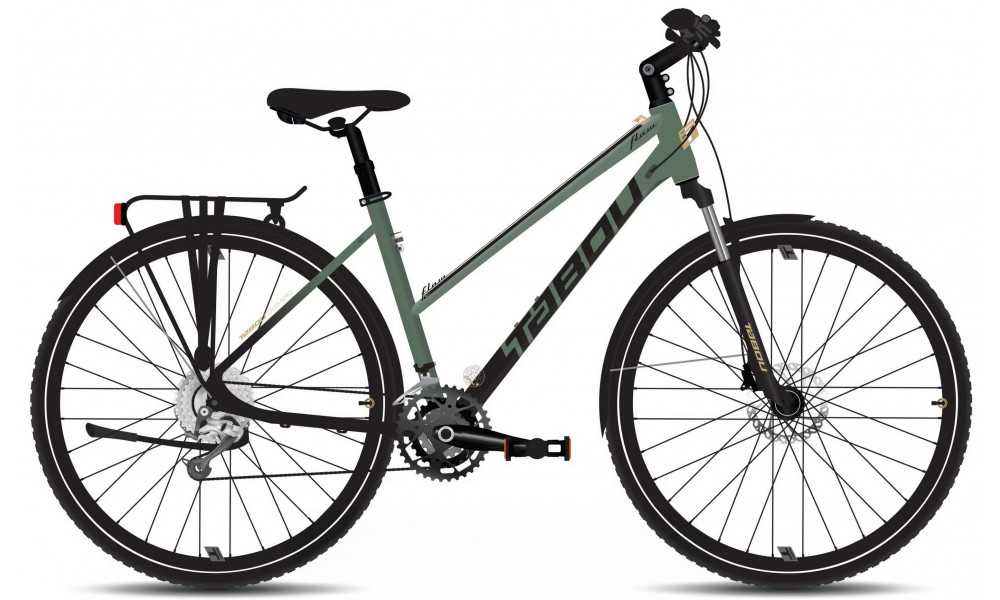 Jalgratas Tabou Flow 4 EQ W 19 black-green 